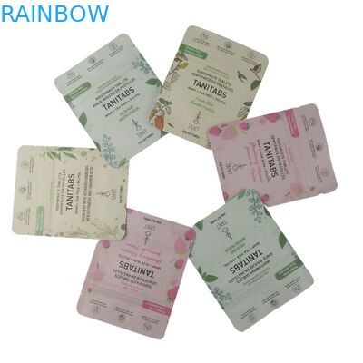 Bolsas para el embalaje de alimentos biodegradables de plástico vertical con cremallera de aluminio envasado de papel personalizado bolsas mate biodegradable