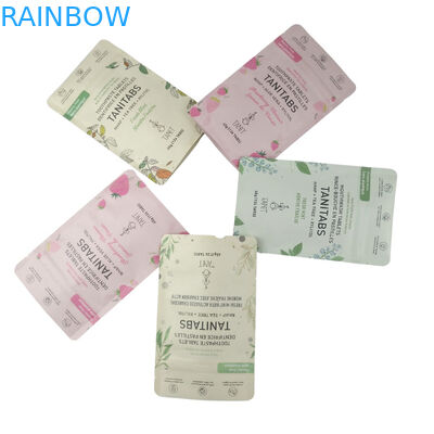 Impresión de marca personalizada Compostable de grado alimenticio polietileno biodegradable de papel Kraft Stand Up Pouch Mylar Bolsas de cerradura