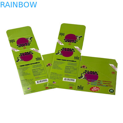 Envases de píldoras sexuales Black Mambar Pantera Negra Envases de tarjetas con ampollas