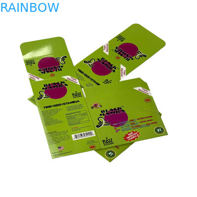 Envases de píldoras sexuales Black Mambar Pantera Negra Envases de tarjetas con ampollas