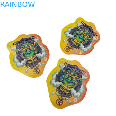 Impresión personalizada Forma Mini Bolso Mylar 1g 3.5g 7g 14g 28g Hongo Resistente a los niños y olores Proof Soft Touch Cali Pack Bolso Mylar