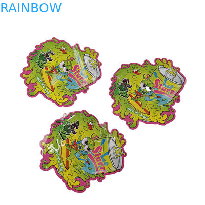 Diseño de embalaje de impresión a medida Bolsas a prueba de olores almacenamiento de alimentos reabre 3.5g bolsas de bocadillos embalaje de plástico bolsas Mylar