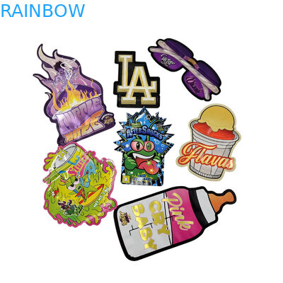 Diseño de embalaje de impresión a medida Bolsas a prueba de olores almacenamiento de alimentos reabre 3.5g bolsas de bocadillos embalaje de plástico bolsas Mylar