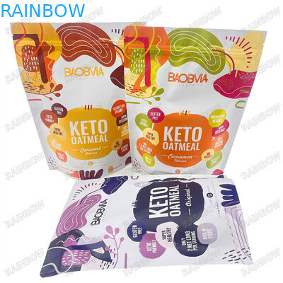 Precio de fabricación Impresión digital Bolsas de alimentos de alta calidad con acabado brillante Bolsa de plástico ventana transparente para almacenamiento de alimentos