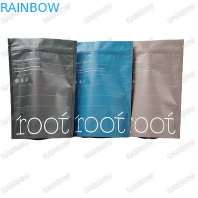 Logotipo Impresión personalizada Bolsas reutilizables para la limpieza corporal Muestra a prueba de agua Bolso de pie con cierre de cremallera