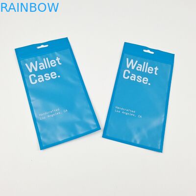 Casilla de bolsillo plana de tres lados de sello de cremallera de bolsillo de caja de teléfono bolsas de plástico de embalaje