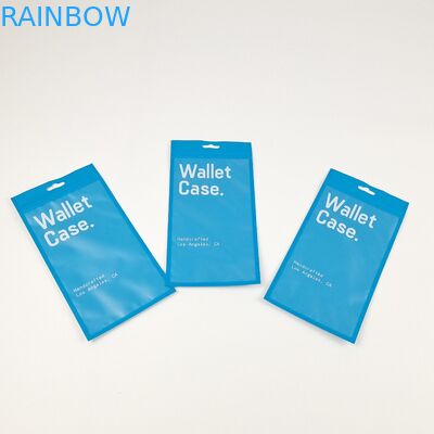 Casilla de bolsillo plana de tres lados de sello de cremallera de bolsillo de caja de teléfono bolsas de plástico de embalaje