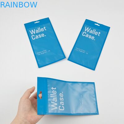 Casilla de bolsillo plana de tres lados de sello de cremallera de bolsillo de caja de teléfono bolsas de plástico de embalaje