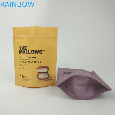 Papel Kraft biodegradable a medida, resistente a los niños, con cerradura por cierre de cerradura, bolsas para bocadillos y bares