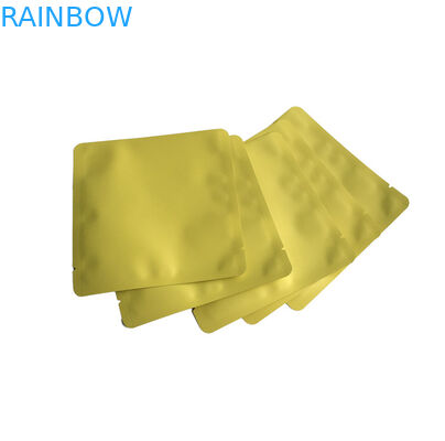 Logotipo personalizado de grado alimenticio clara delantera de cremallera 3 bolsas de sellado lateral para la máscara facial