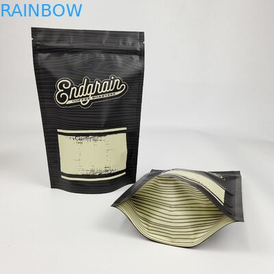 Cartera de aluminio de acabado metálico matado personalizado bolso de plástico de comida para bocadillos