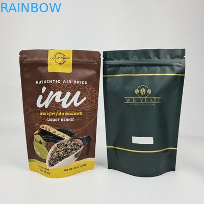 Cartera de aluminio de acabado metálico matado personalizado bolso de plástico de comida para bocadillos