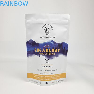 Impresión digital colorida de aluminio de papel resealable de pie a prueba de olor cremallera personalizada de embalaje Mylar bolsa de bolso para alimentos