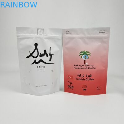 Impresión digital colorida de aluminio de papel resealable de pie a prueba de olor cremallera personalizada de embalaje Mylar bolsa de bolso para alimentos