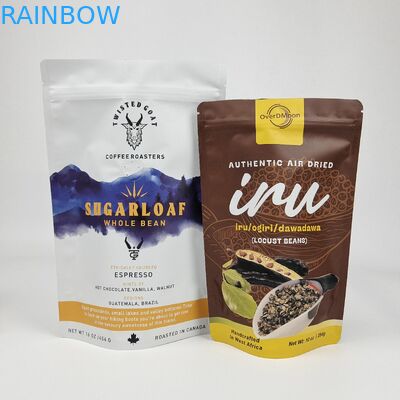 Impresión digital bajo MOQ Logotipo personalizado de marca Envase de plástico de pie Bolsas Mylar Envase Bolsa de cremallera Para almacenamiento de alimentos