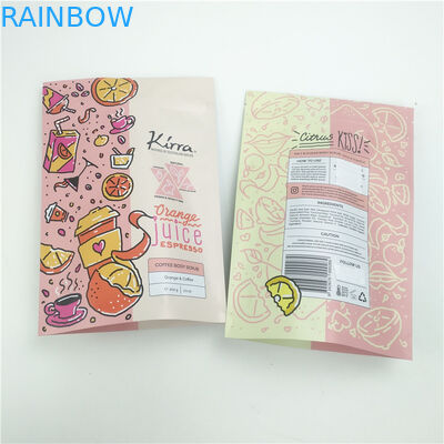 Reutilizable Cerradura con cremallera Bolsa de pie Cuerpo de exfoliación Cosméticos de baño Salar Bolsa de embalaje de plástico