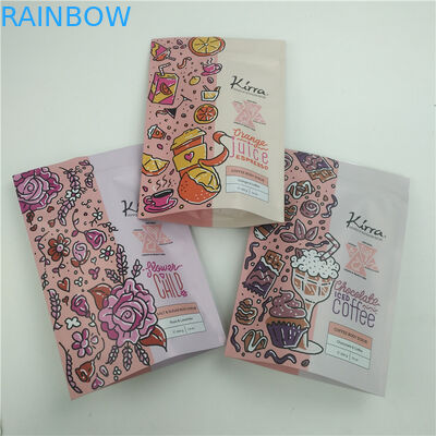 Reutilizable Cerradura con cremallera Bolsa de pie Cuerpo de exfoliación Cosméticos de baño Salar Bolsa de embalaje de plástico