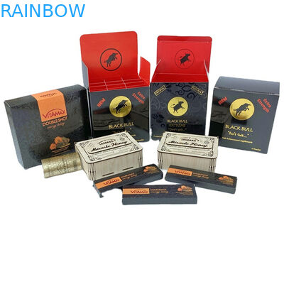 Venta directa personalizada de cajas de embalaje de rinocerontes para píldoras de mejora masculina