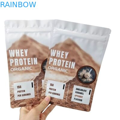 Pedido personalizado Acceptado en el embalaje de bolsas de bocadillos con 120 de dureza y cierre con cremallera