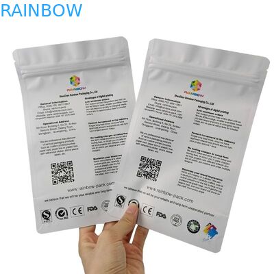 Pedido personalizado Acceptado en el embalaje de bolsas de bocadillos con 120 de dureza y cierre con cremallera