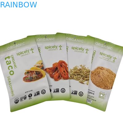 Embalaje de bolsas de plástico para bocadillos con muesca de desgarro para una conveniente exhibición y desechable