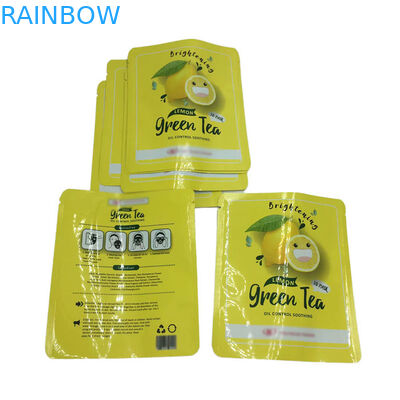 Sello térmico Bolsas de sello de tres lados de tamaño pequeño Bolsas planas de muestra para máscaras faciales