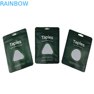 Suministrado de fábrica Reutilizable sellado Mylar Nipple Patch Bolso de embalaje de impresión personalizada Bolsas a prueba de olor con logotipo