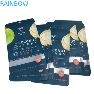 Bolsas planas de Mylar Bolsas de embalaje de coco con ventana transparente