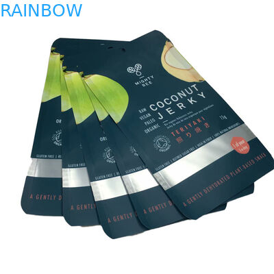 Bolsas planas de Mylar Bolsas de embalaje de coco con ventana transparente