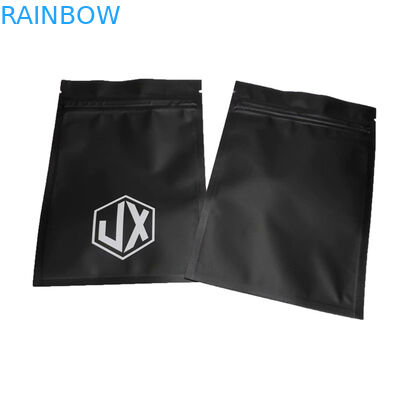 Cable de sellado de tres lados negro mate Bolsas de embalaje de plástico USB con cremallera