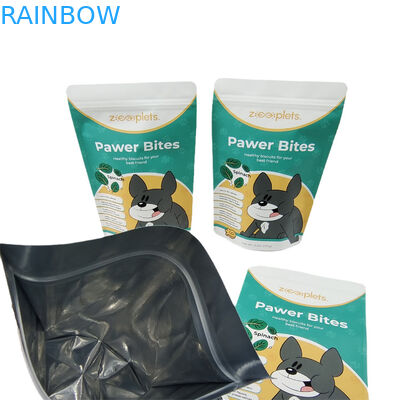 Bolsas a prueba de olor personalizadas con logotipo Bolsa de papel Kraft de pie Envasado de dulces gomosos