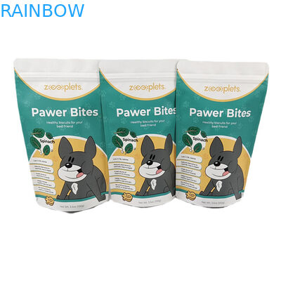 Logotipo personalizado Bolsa de papel Kraft para perros Impresión digital Bolsas de Mylar resealables