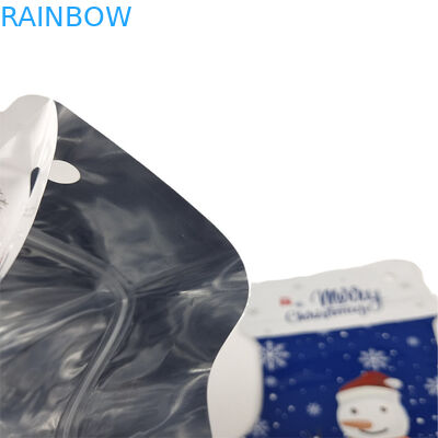 Venta caliente de forma personalizada de corte a presión con toque suave Bolsa Mylar de papel de aluminio plástico goma de azúcar envasado