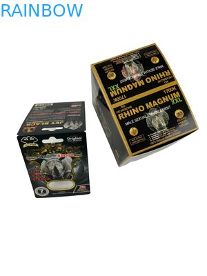 Venta caliente de pastillas personalizadas de mejora de la calidad de embalaje Tarjeta de papel Tarjeta de pastilla de rinoceronte Tarjeta de pastilla Tarjeta de papel impresa con ampolla