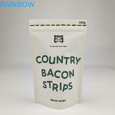 Papel Kraft Biodegradable Blanco Bolsa de café Stand Up Bolsa de café con válvula de desgasificación para el paquete de café