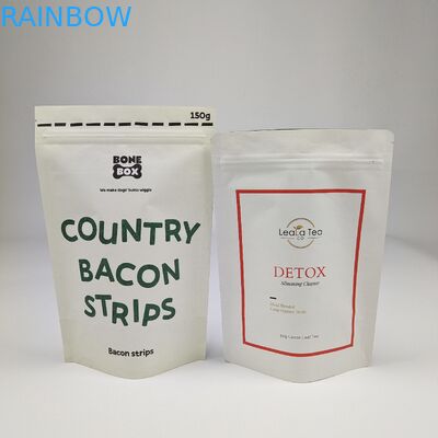 Bolsa de embalaje de alimentos biodegradable de venta al por mayor de fábrica Bolsa de embalaje de alimentos biodegradable Bolsa de embalaje de bolsas de aluminio resistente al olor Bolsas de papel Kraft