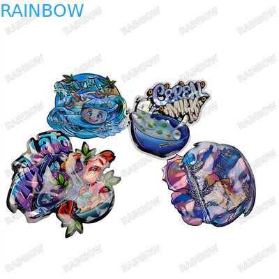 CMYK Pantone Colores 3.5g 7g 14g 28g Bolsas de forma especial con tinta respetuosa con el medio ambiente para impresión en grabado