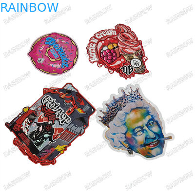 CMYK Pantone Colores 3.5g 7g 14g 28g Bolsas de forma especial con tinta respetuosa con el medio ambiente para impresión en grabado