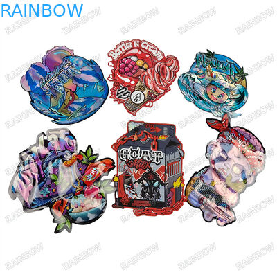 Impresión personalizada de bolsas de corte a presión de superficie brillante para 3.5g 7g