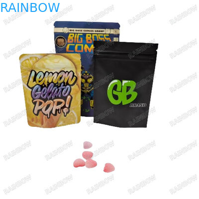 El sello térmico vuelve a cerrarse de forma personalizada Bolsa de papel de pie Bocadillos de bocadillos Embalaje de alimentos Bolsa de cremallera