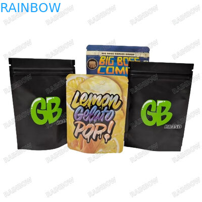 El sello térmico vuelve a cerrarse de forma personalizada Bolsa de papel de pie Bocadillos de bocadillos Embalaje de alimentos Bolsa de cremallera