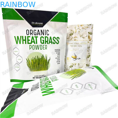 100% de calidad alimentaria Logotipo personalizado Impreso Bolsa de embalaje de plástico Matt Galletas Bolsa de embalaje de pasteles