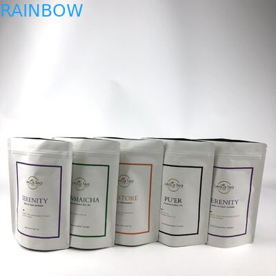 Método de envío negociable y válvula de desgasificación Bolsas de papel Kraft Bolsas de té Embalaje