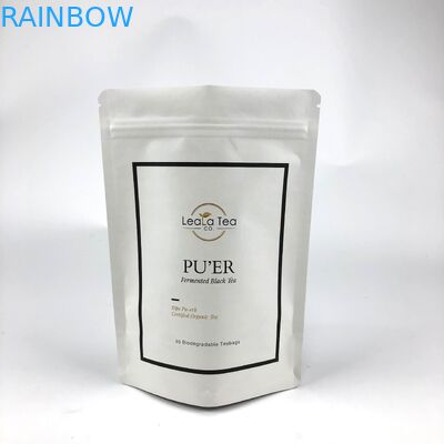 Bolsas de pie reabribles con logotipo personalizado para el embalaje de bolsas de té secas