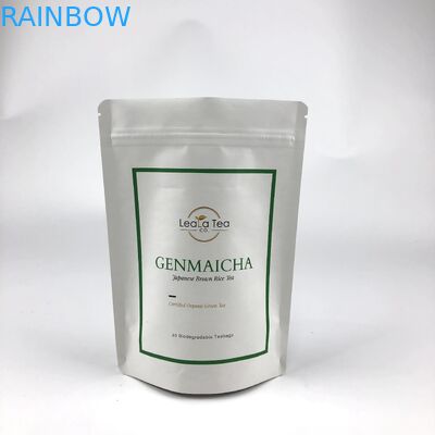 Bolsas de pie reabribles con logotipo personalizado para el embalaje de bolsas de té secas