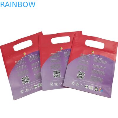 Envases para la conservación de alimentos en el fondo con bolsas de 9 colores