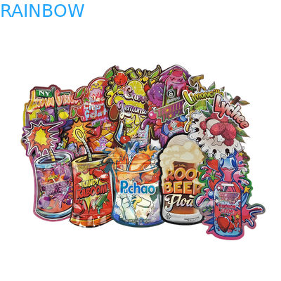 Bolsas con cremallera a prueba de niños Holográficos para bocadillos y productos básicos Bolsas de plástico