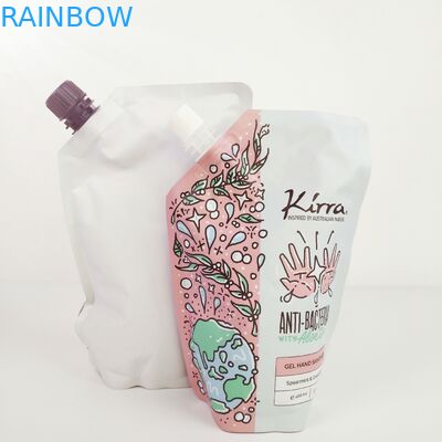 Embalaje de alimentos industriales con bolsas de papel plateado para bolsas de limpieza del cuerpo de pie