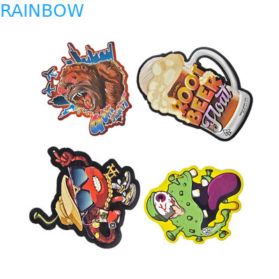 Diseño personalizado Bolsas impresas de Mylar embalaje de plástico de tacto suave Bolsas Mylar de 3,5 g de corte a presión Bolsas irregulares embalaje