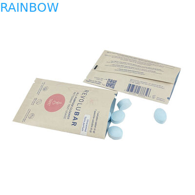 Material de mango blanco Bolsas de papel personalizadas para sus requisitos del cliente